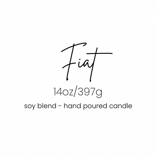Fiat 14oz Candle