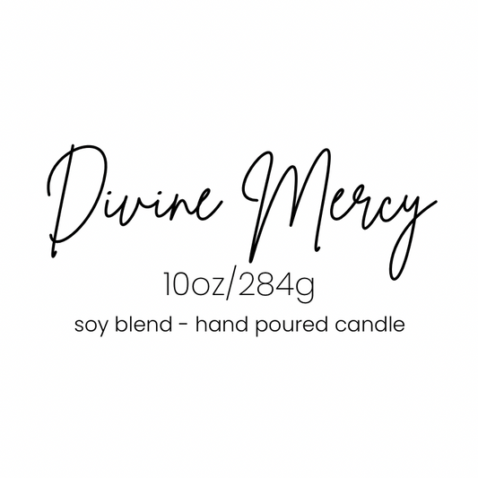Divine Mercy 10oz Candle