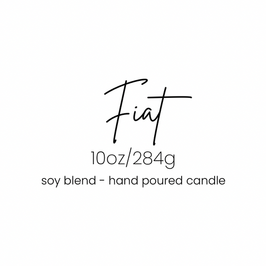 Fiat 10 oz Candle